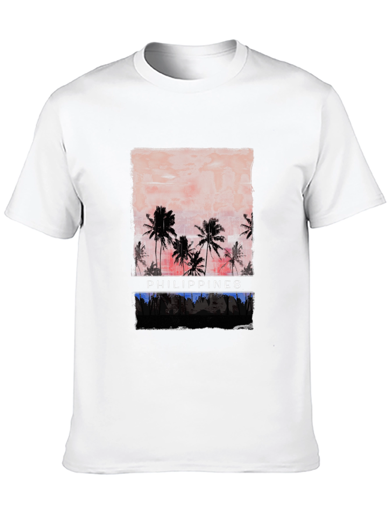 Philippines Sunset Palm Tee