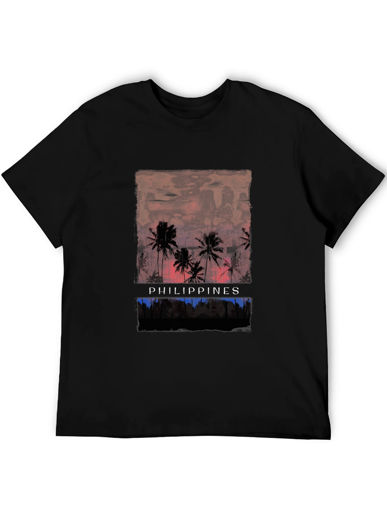 Philippines Sunset Palm Tee