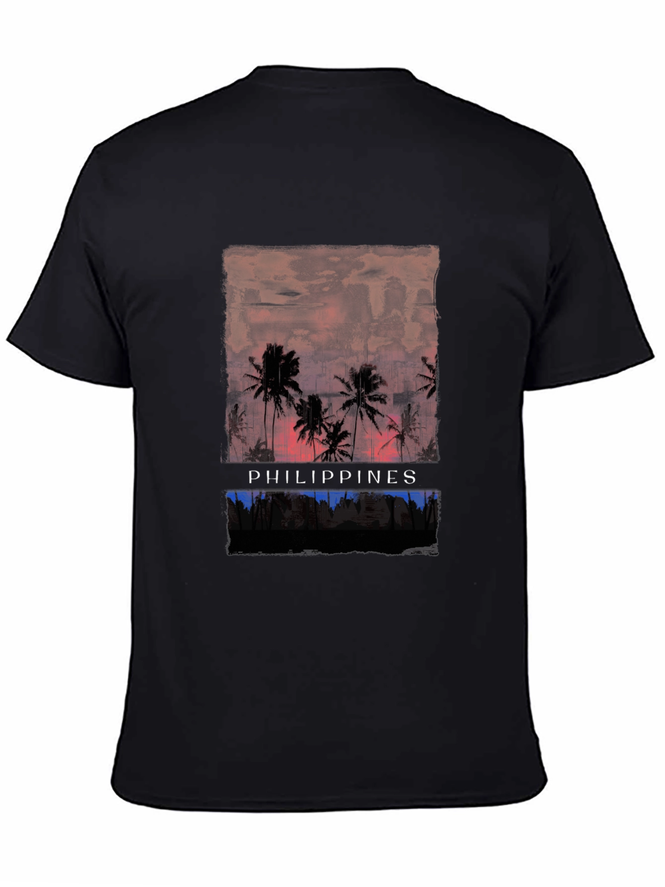 Philippines Sunset Palm Tee