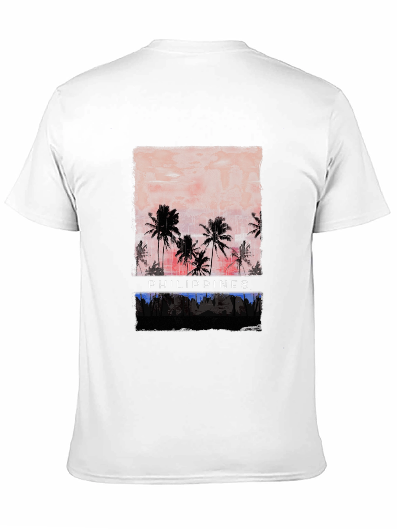 Philippines Sunset Palm Tee
