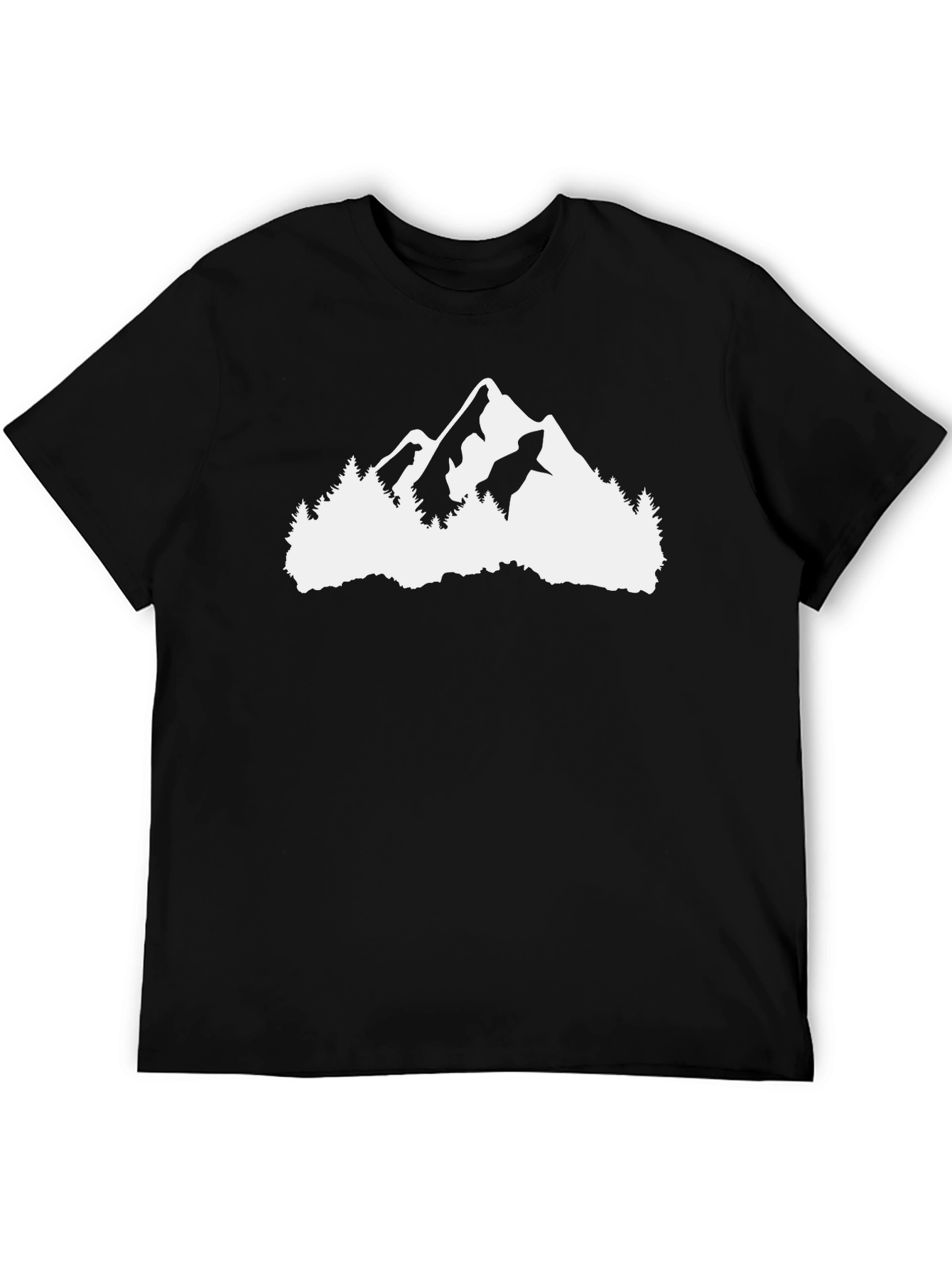 Mountain Graphic Black T-Shirt - Adventure Ready