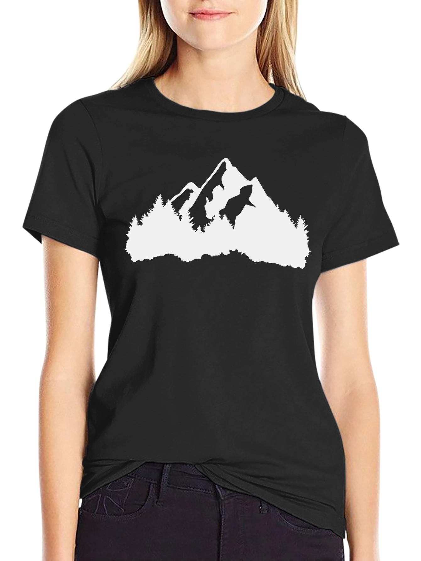 Mountain Graphic Black T-Shirt - Adventure Ready