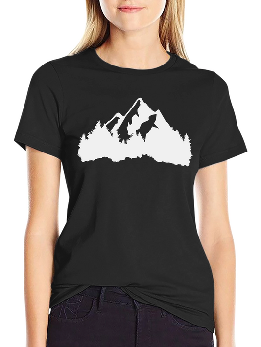 Mountain Graphic Black T-Shirt - Adventure Ready