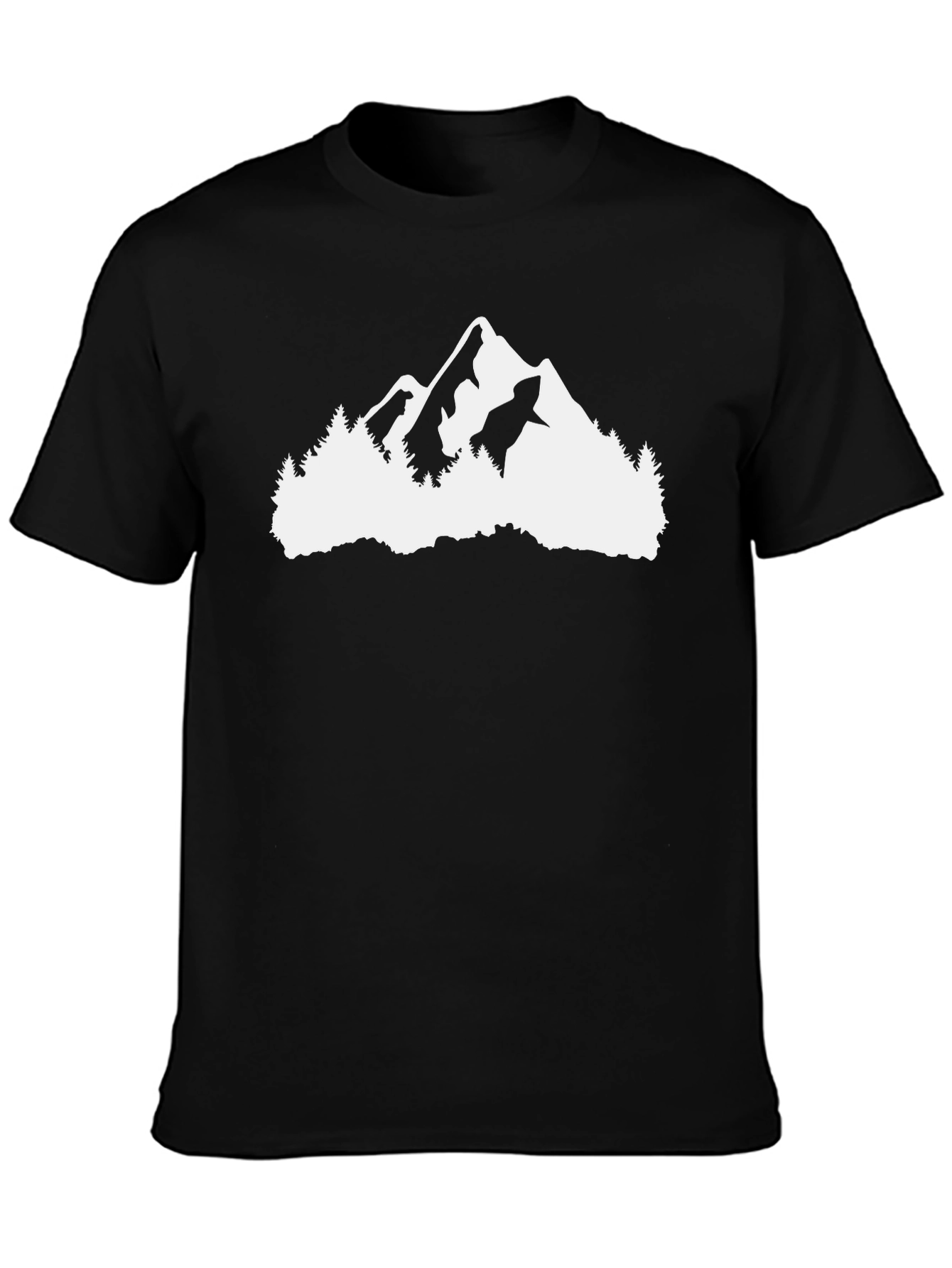 Mountain Graphic Black T-Shirt - Adventure Ready