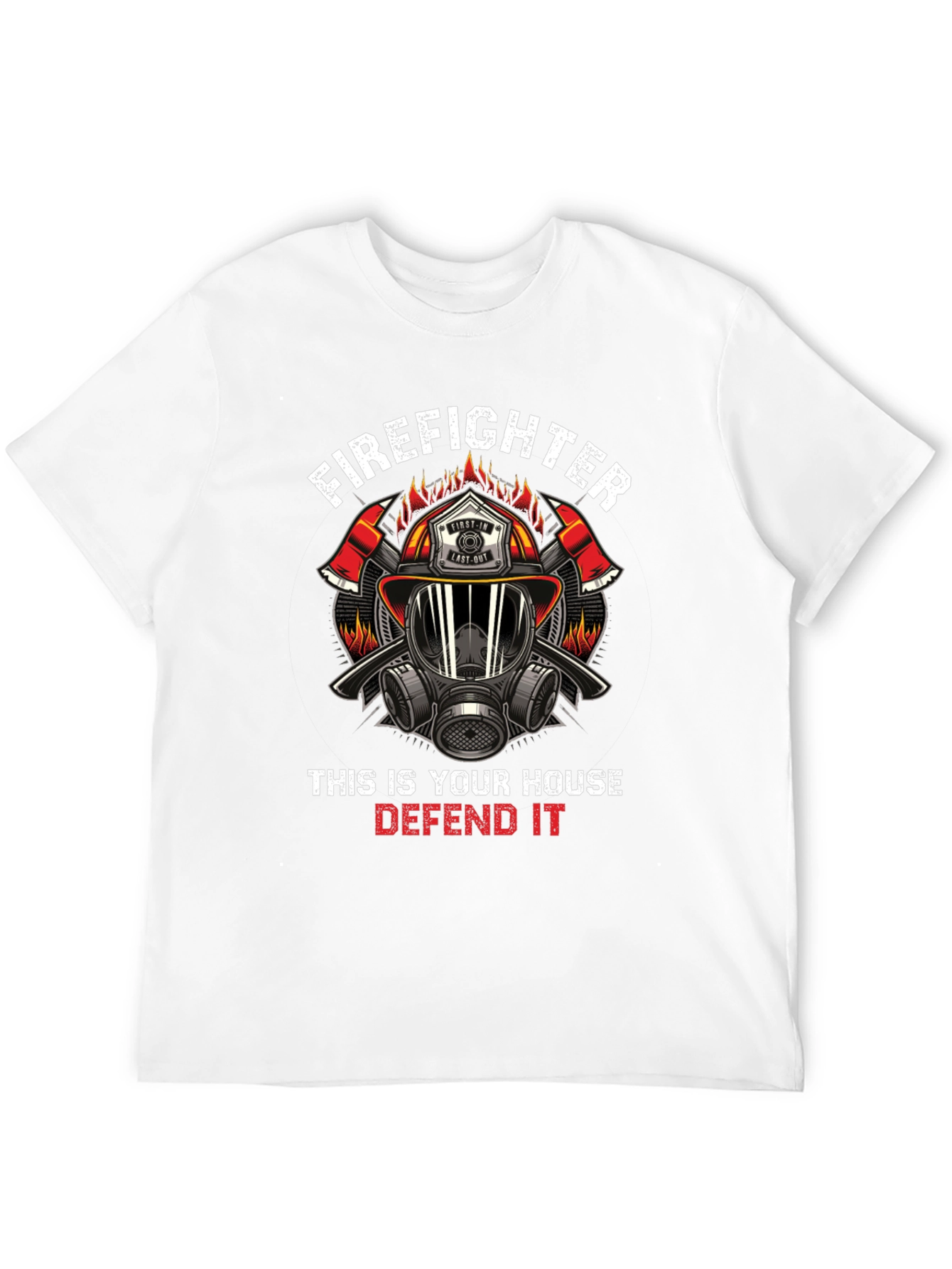Firefighter House Defense Graphic Tee