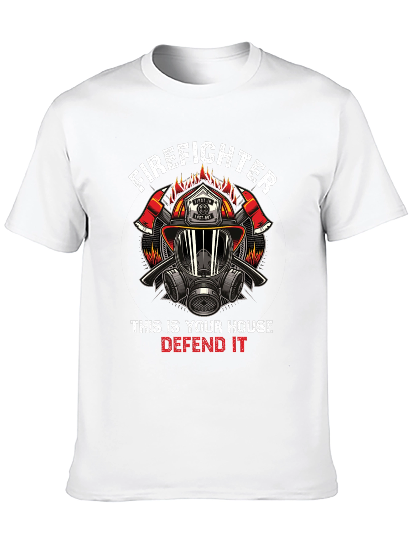 Firefighter House Defense Graphic Tee