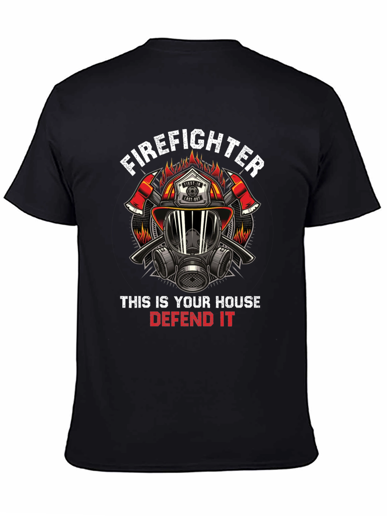 Firefighter House Defense Graphic Tee