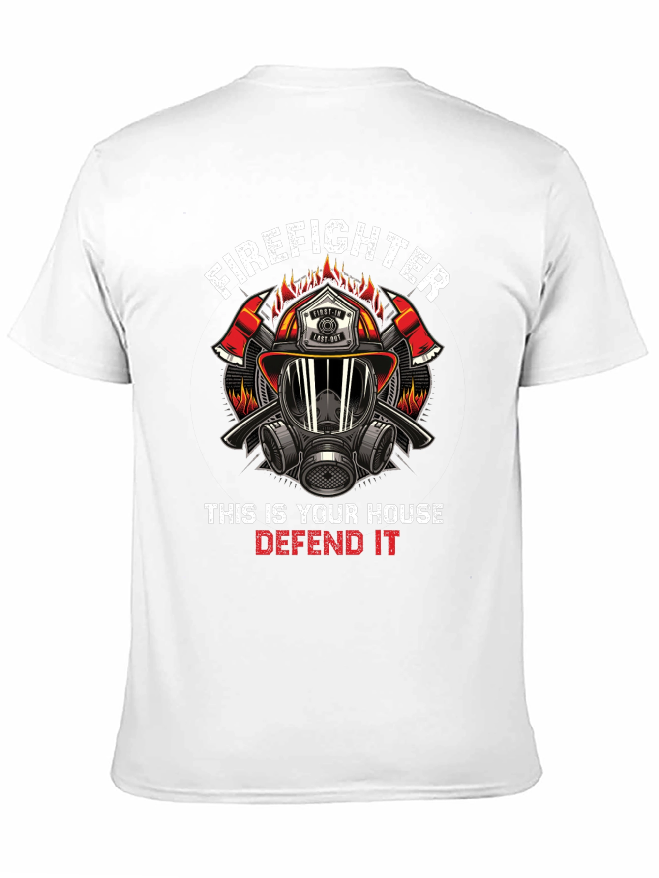 Firefighter House Defense Graphic Tee