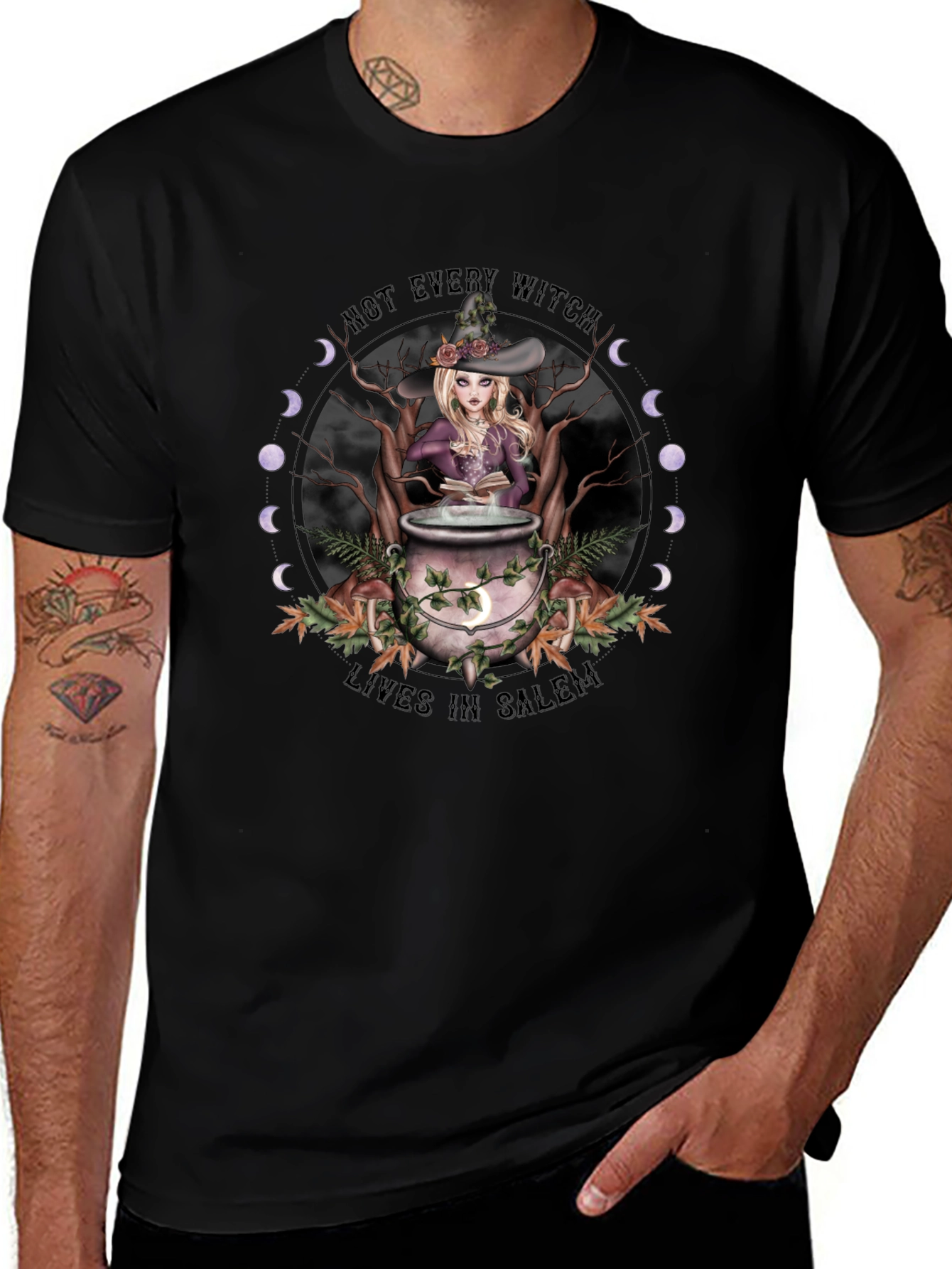 Witch Salem Cauldron T-Shirt