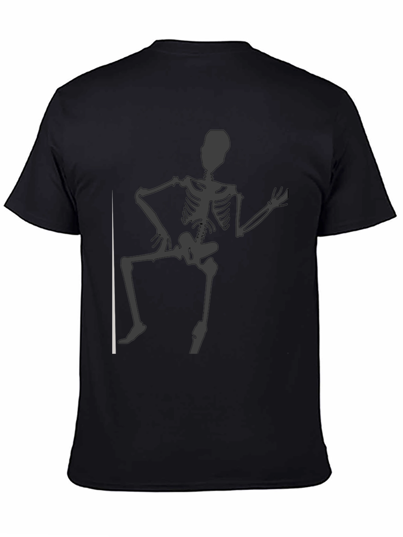 Skeleton Pole Dance Graphic Tee - Mens Black T-Shirt