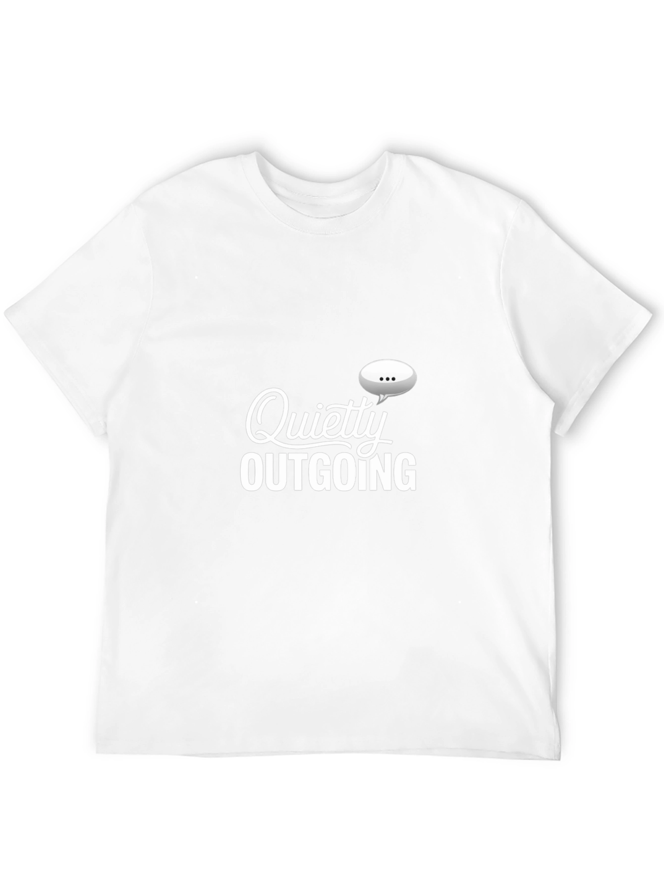Quietly Outgoing Graphic T-Shirt - Black Cotton Tee