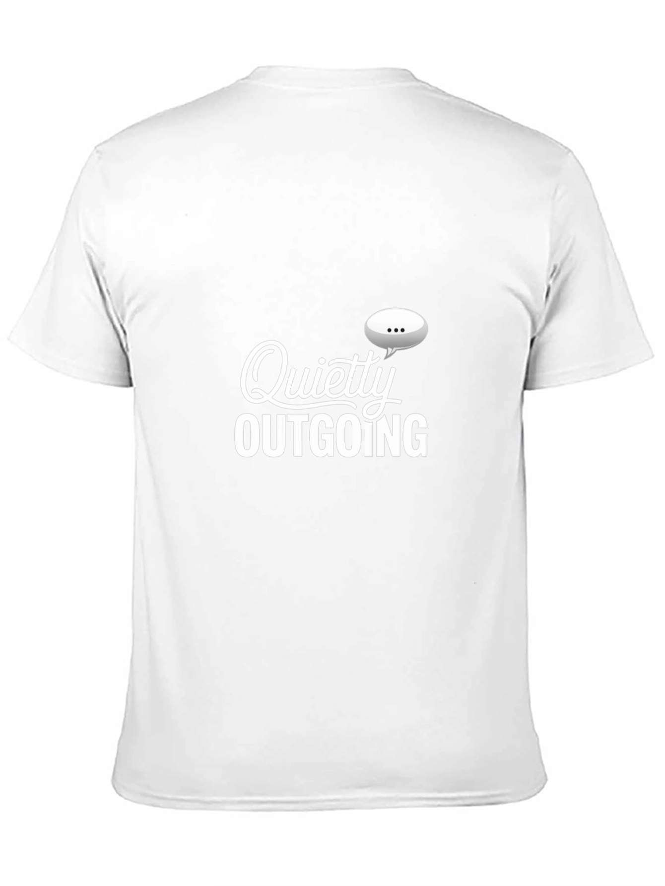 Quietly Outgoing Graphic T-Shirt - Black Cotton Tee