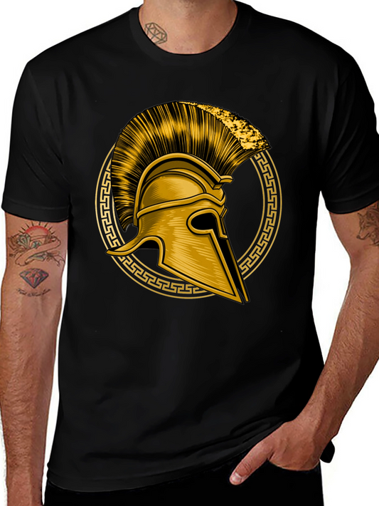 Spartan Helmet Graphic Tee - Black