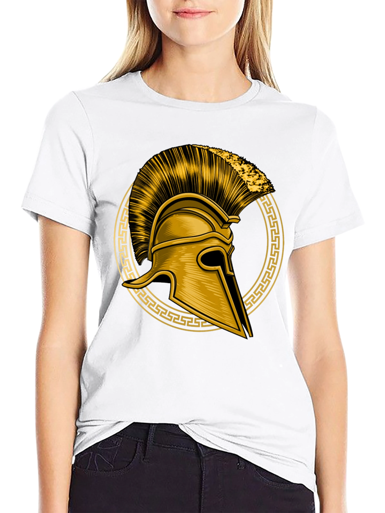 Spartan Helmet Graphic Tee - Black