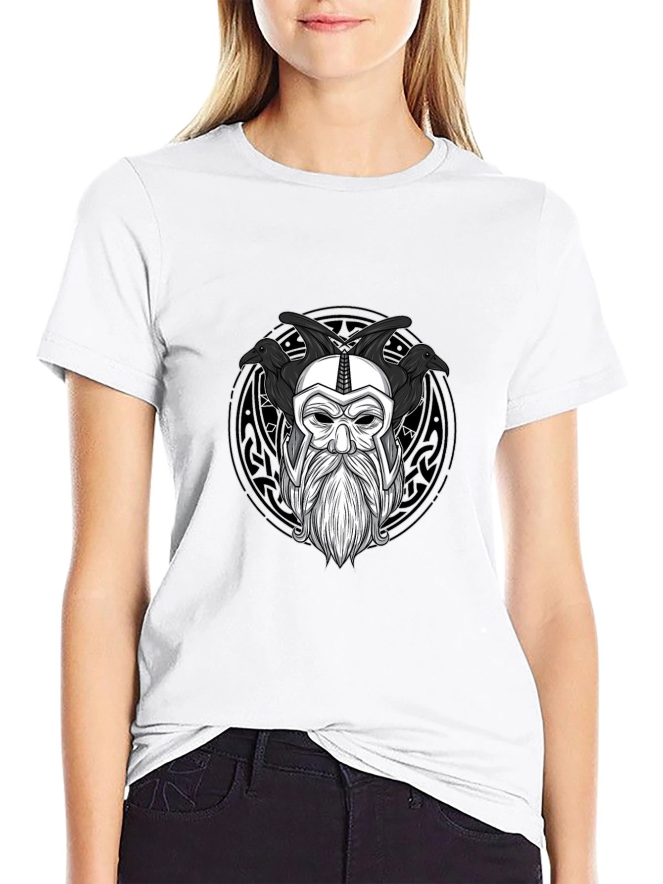 Odin Raven Viking T-Shirt - Norse Mythology