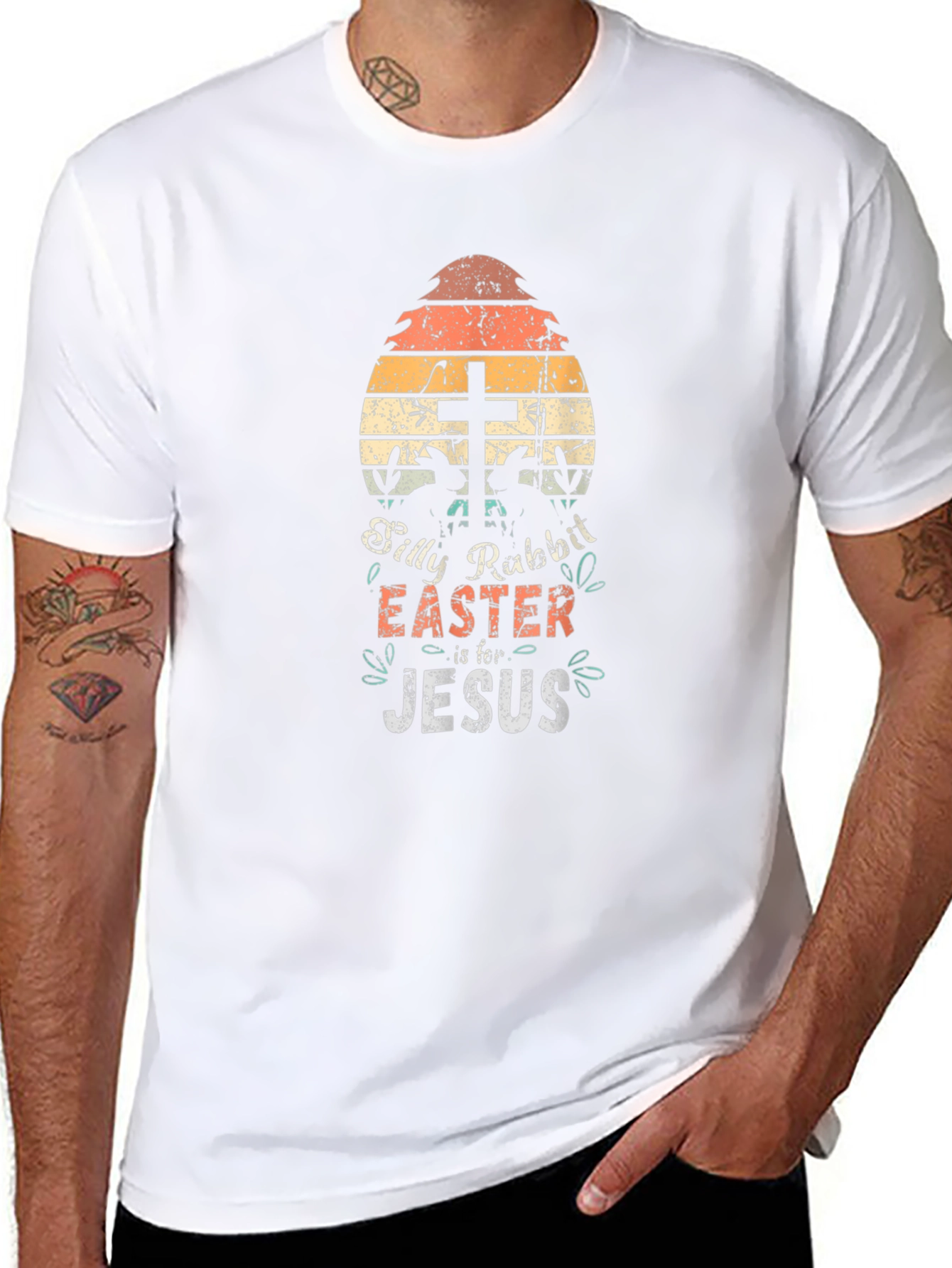 Silly Rabbit Easter Jesus Graphic T-Shirt
