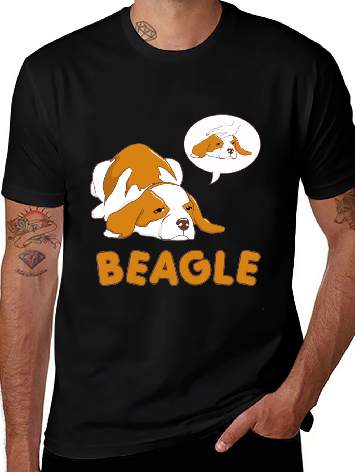 Beagle Dog Graphic T-Shirt - Cute Pet Lover Tee