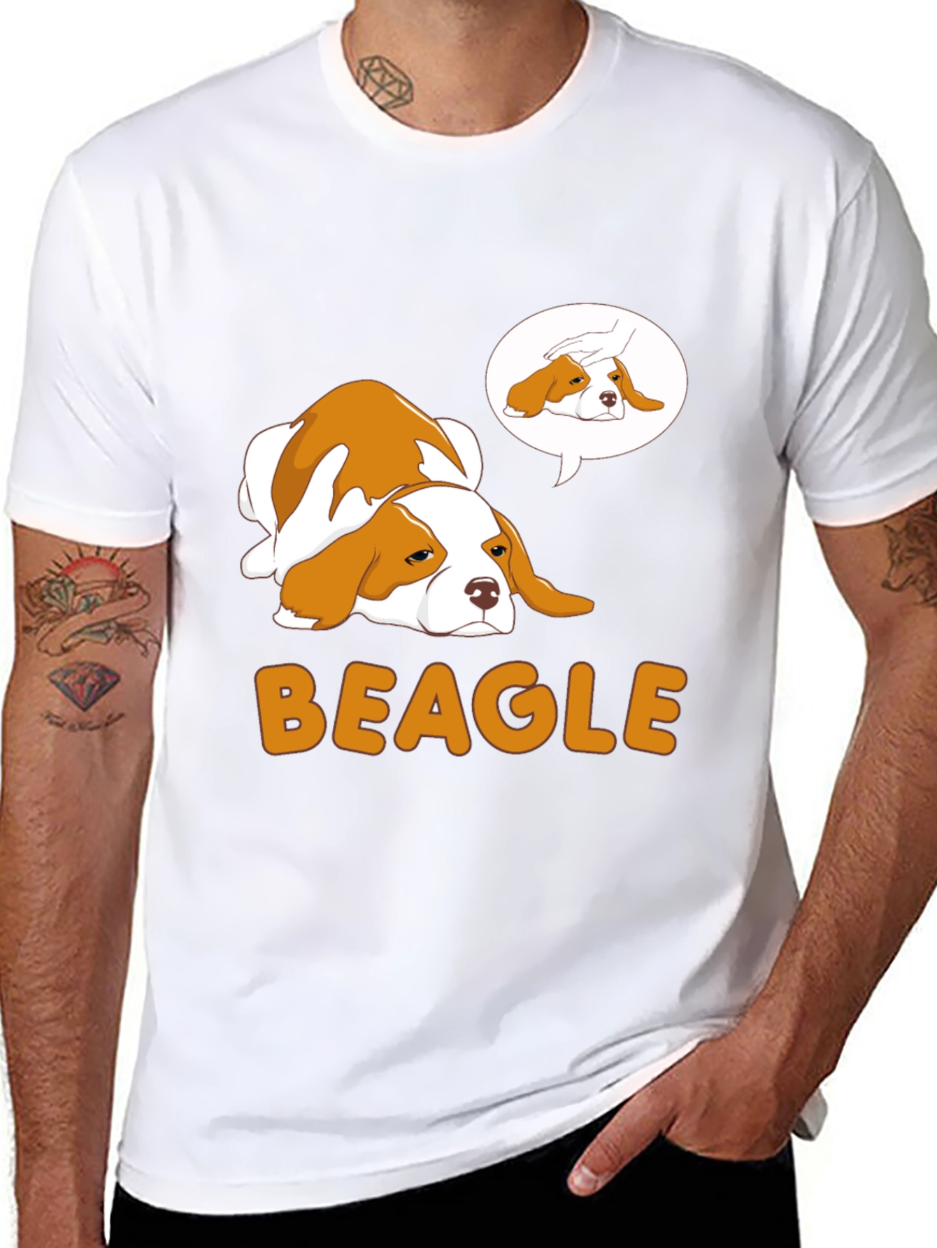 Beagle Dog Graphic T-Shirt - Cute Pet Lover Tee