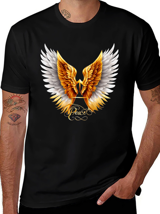 Peace Wings Graphic Tee - Stylish Comfort