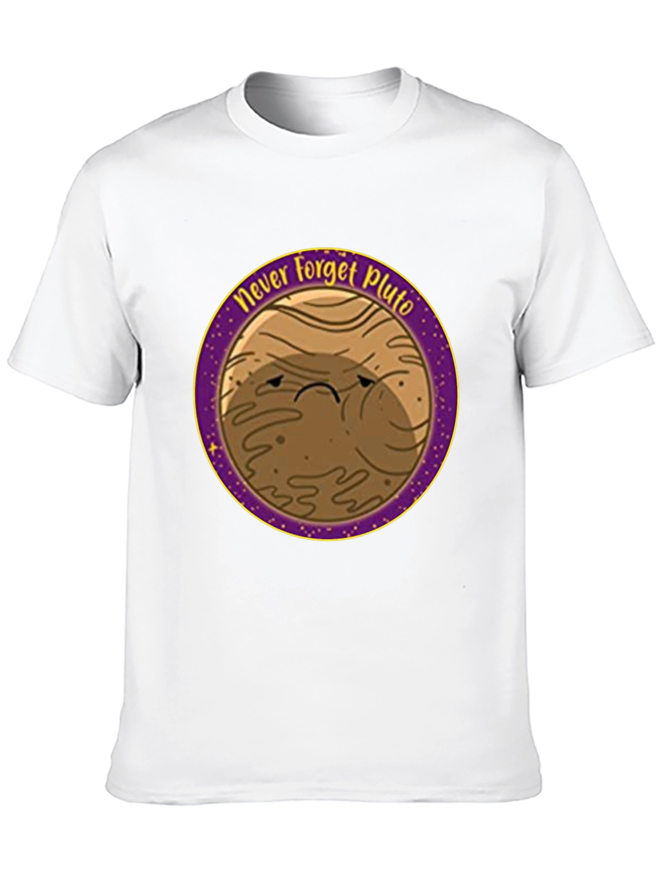 Never Forget Pluto T-Shirt - Black Cotton Tee