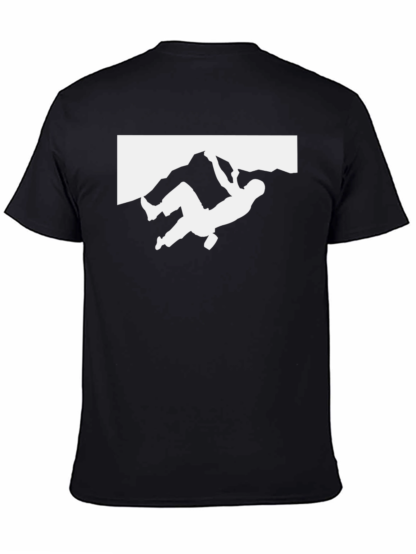 Climbing Silhouette Graphic Tee - Black
