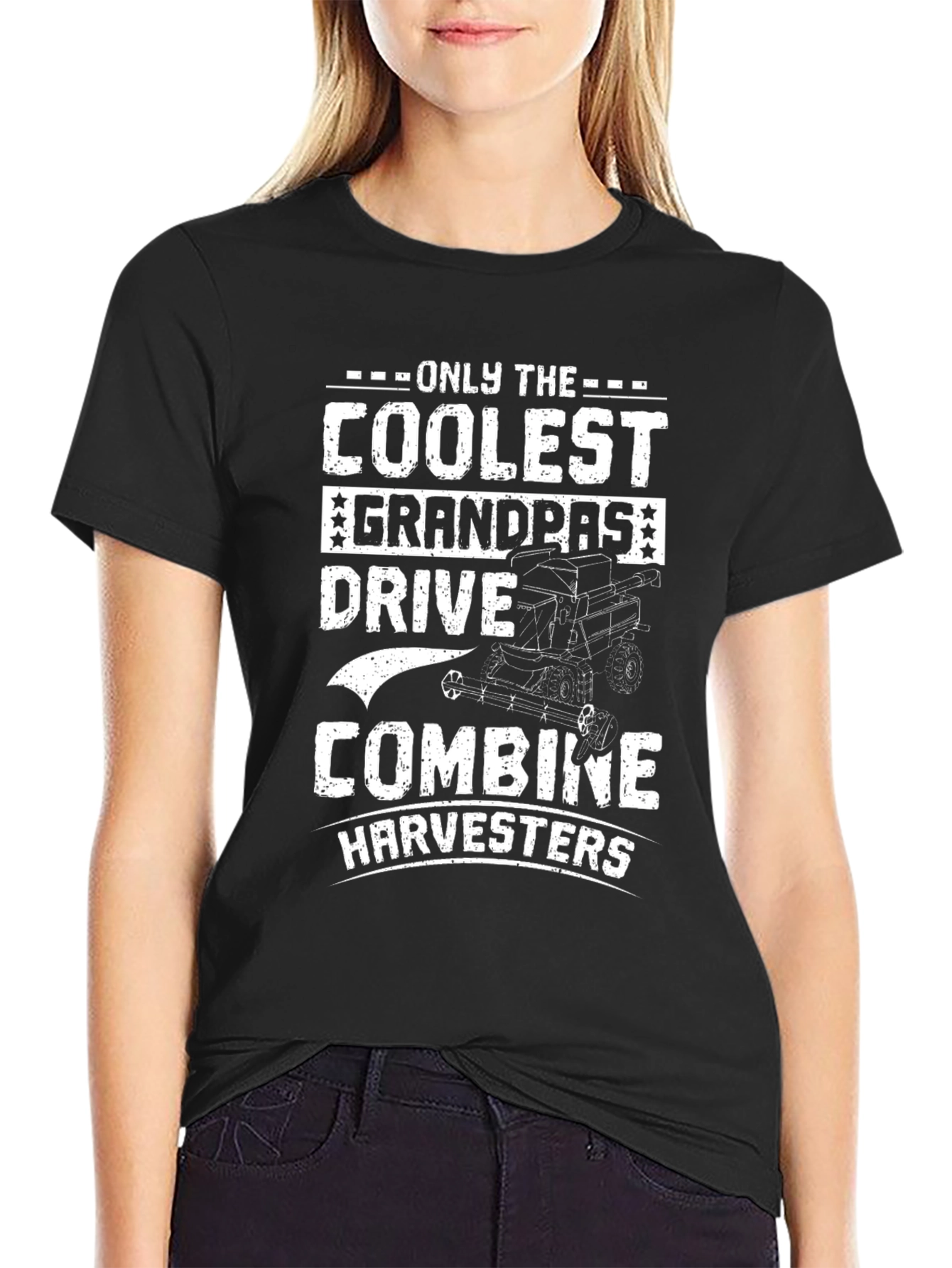 Coolest Grandpas Drive Combine Harvesters T-Shirt