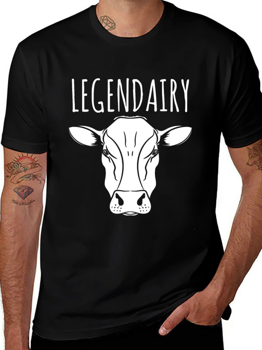Legendairy Cow Graphic Black T-Shirt
