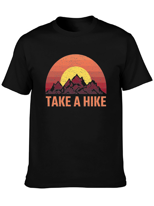 Take a Hike Graphic Tee - Vintage Mountain Design