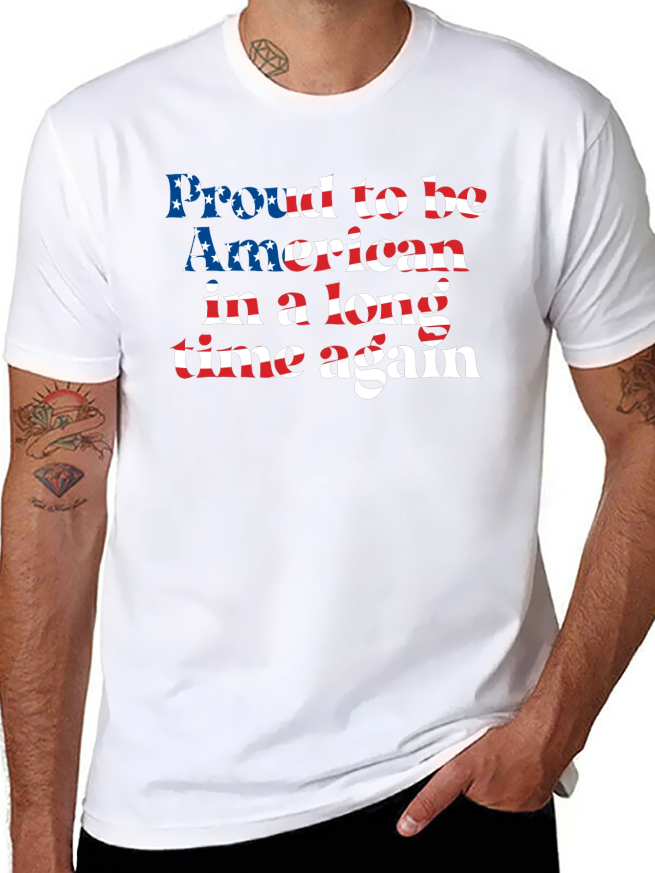 Proud American Patriotic Graphic Tee