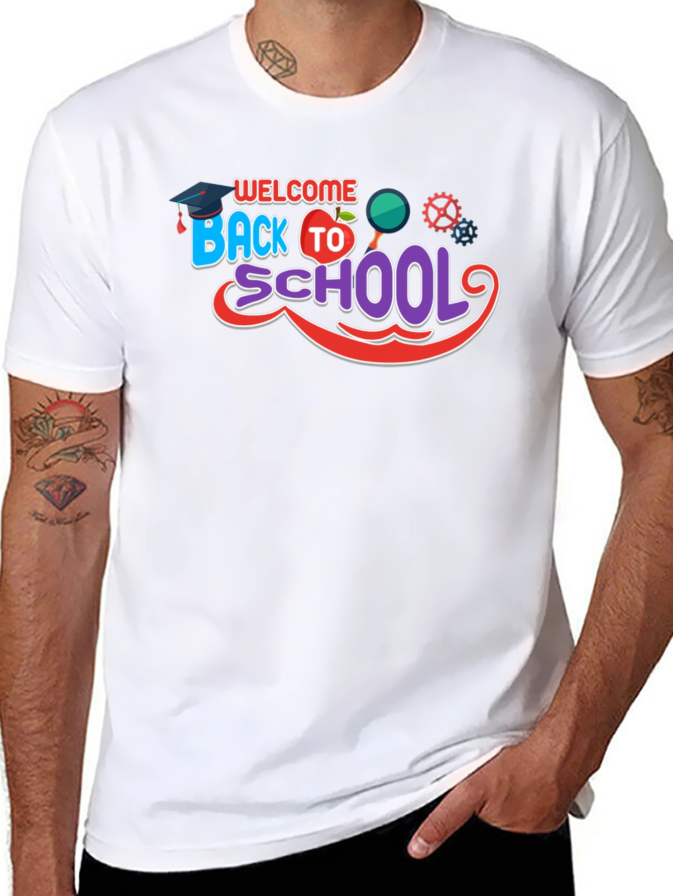 Welcome Back To School Black T-Shirt