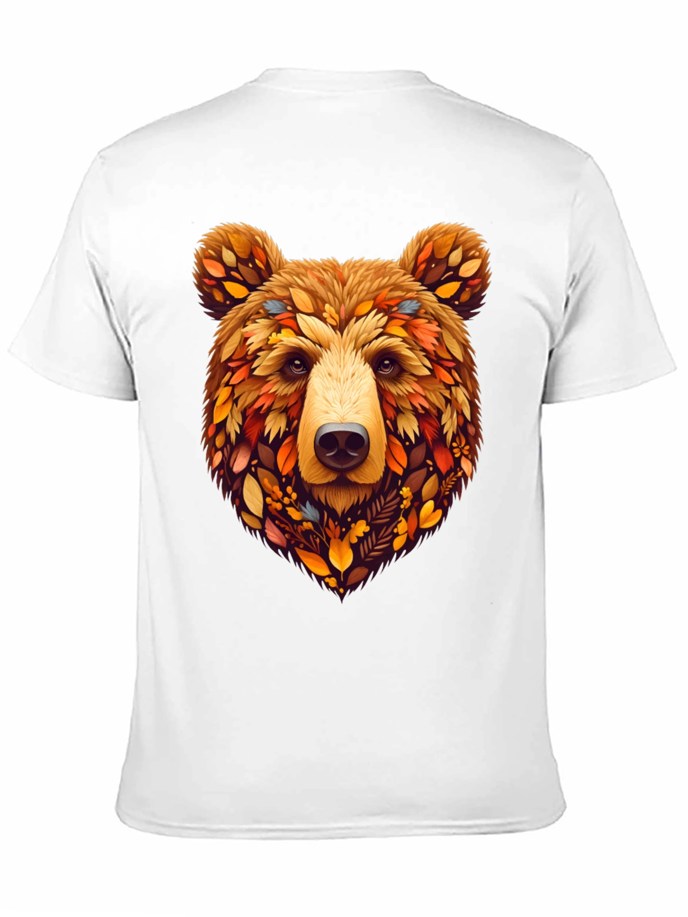 Bear Leaves T-Shirt - Unique Nature Tee