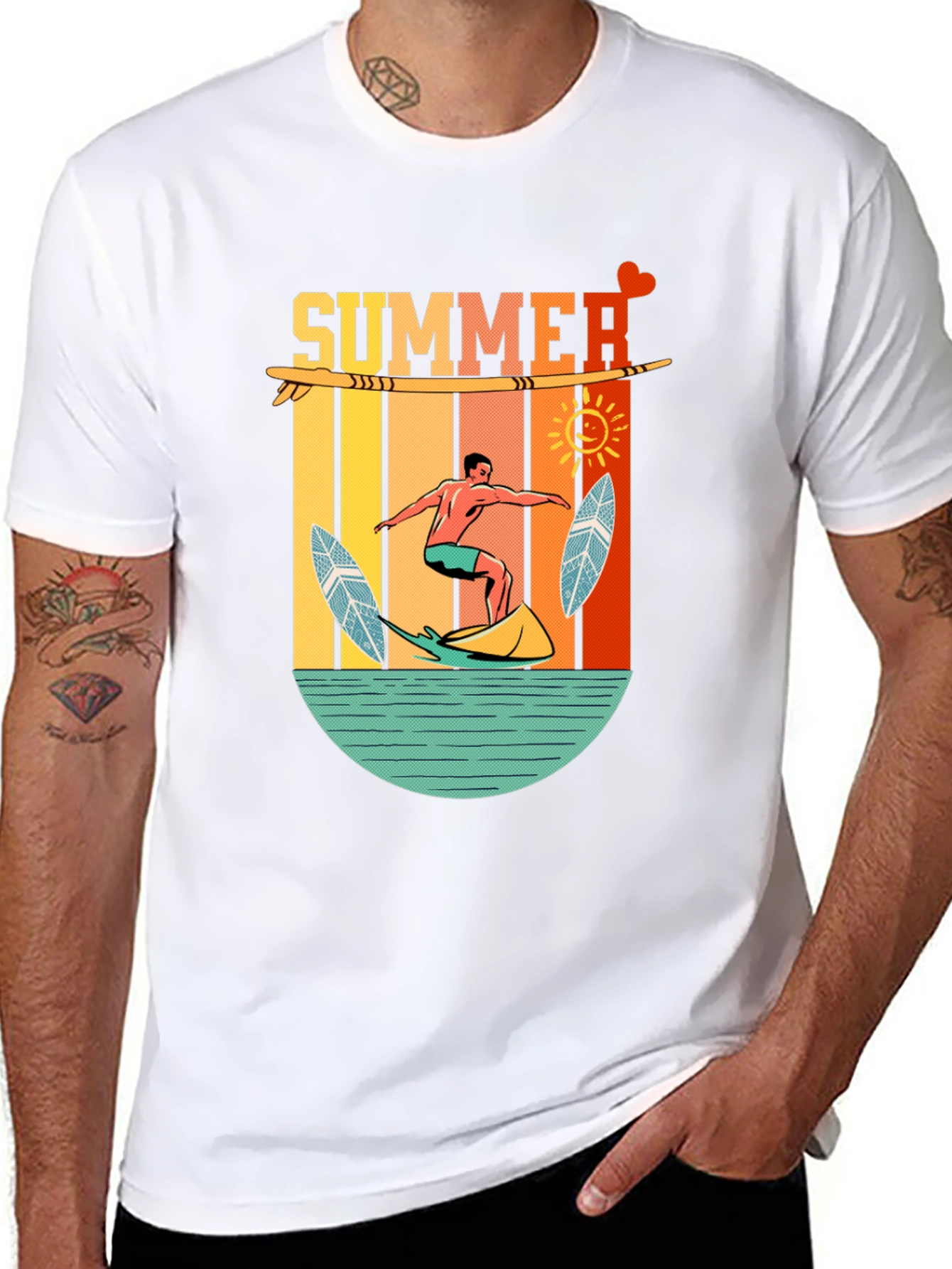 Summer Surfing T-Shirt - Beach Vibes
