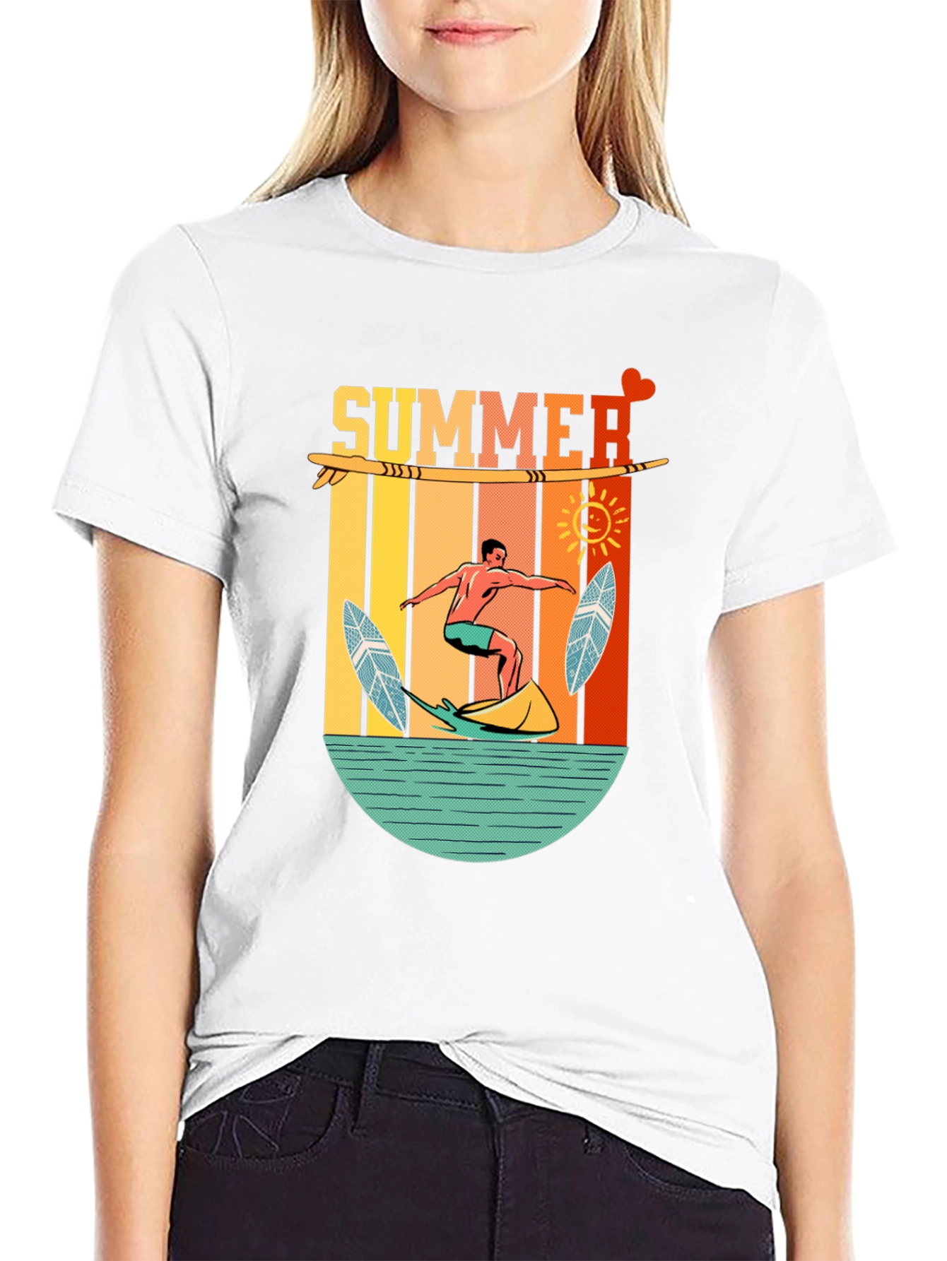 Summer Surfing T-Shirt - Beach Vibes