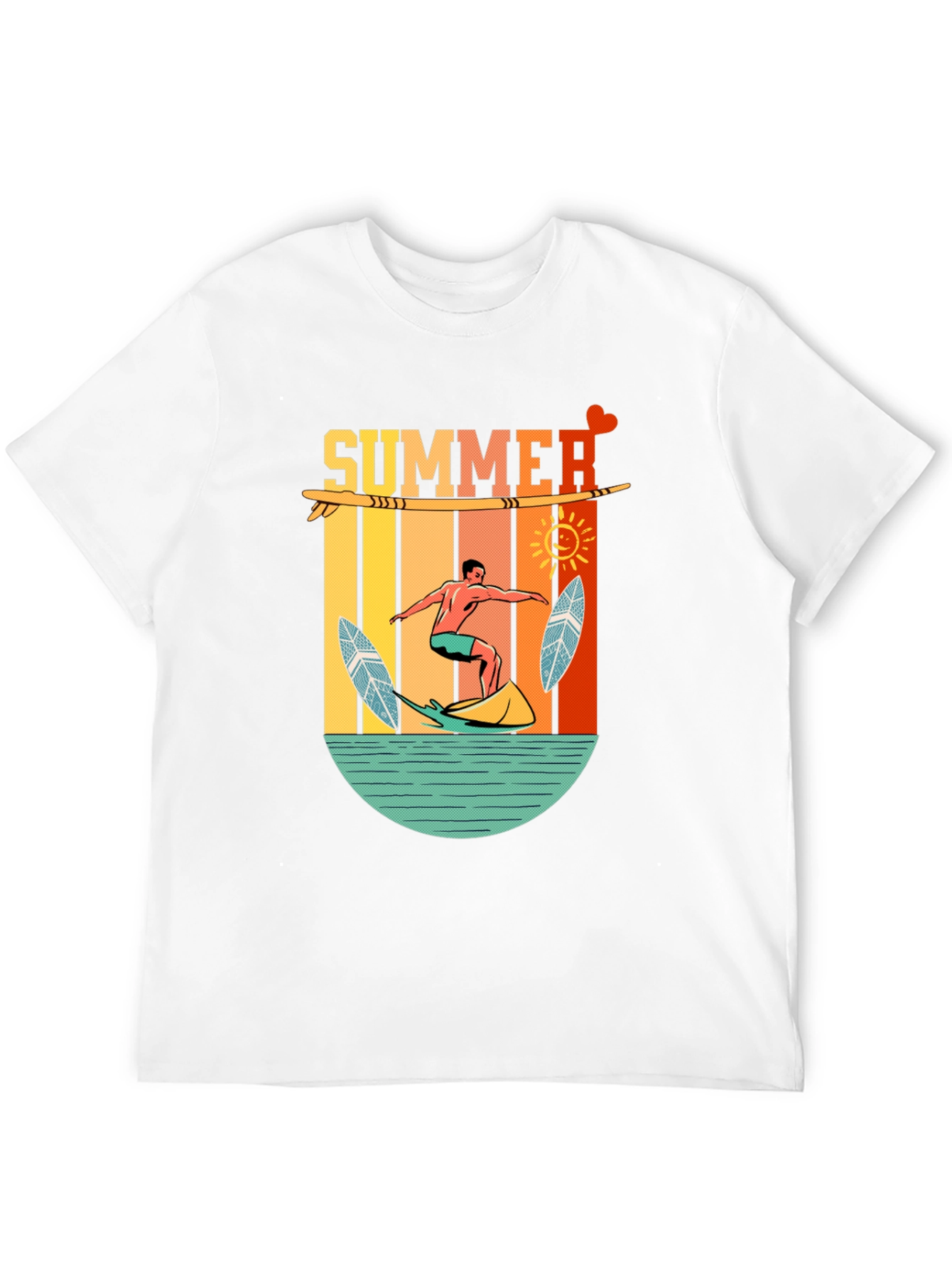 Summer Surfing T-Shirt - Beach Vibes