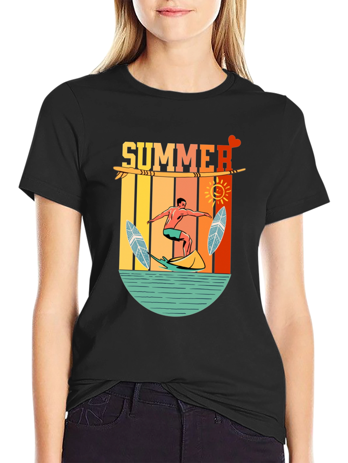 Summer Surfing T-Shirt - Beach Vibes