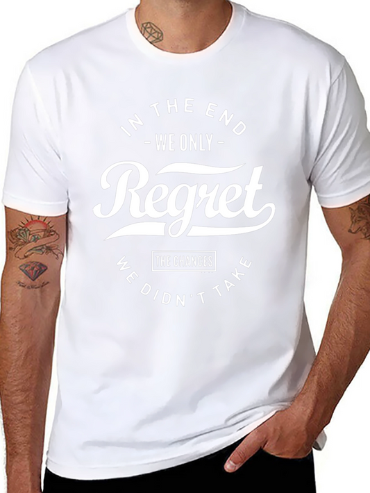 Regret T-Shirt - Inspirational Graphic Tee for Men