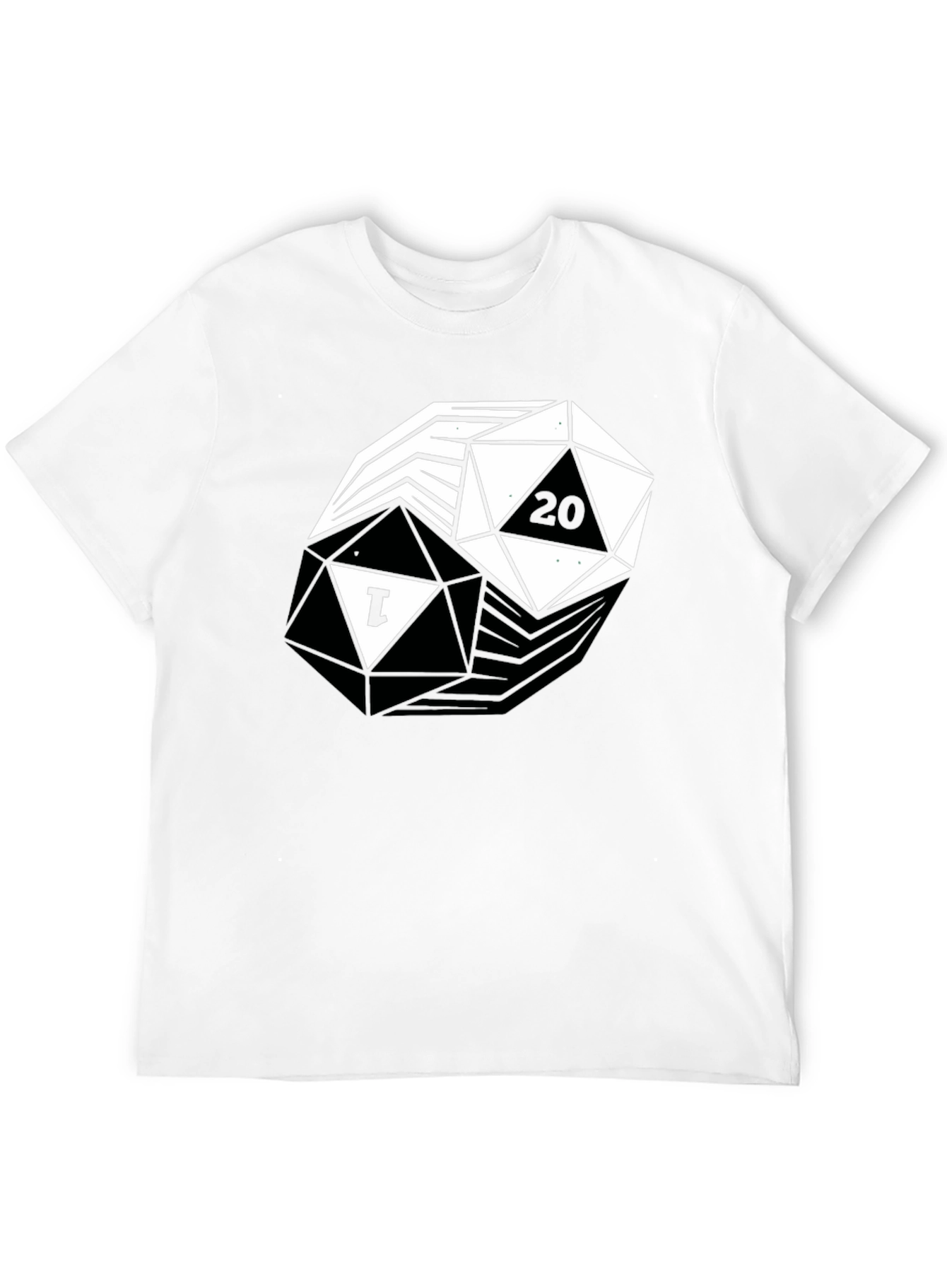 D&D Yin Yang D20 T-Shirt: Black