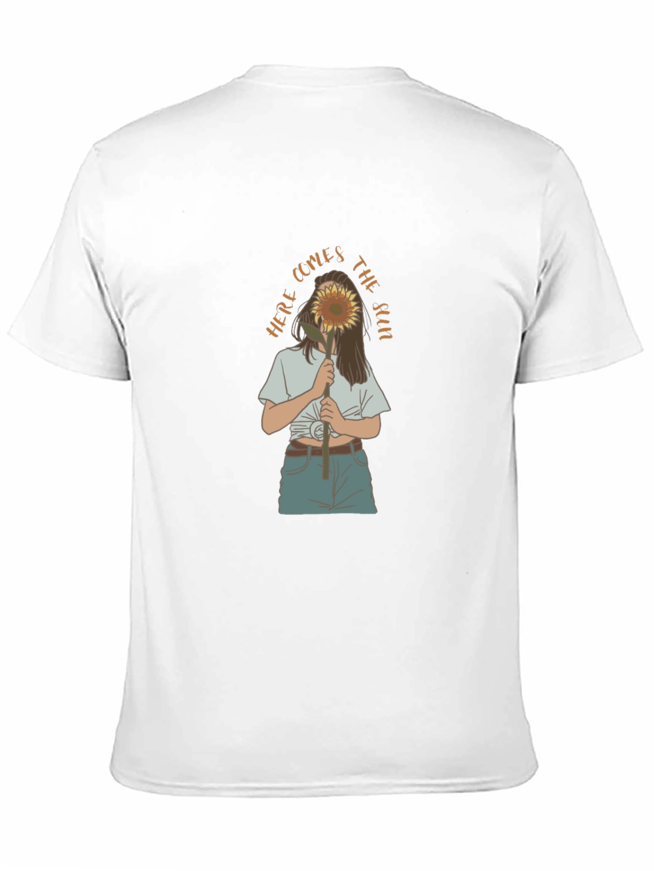 Sunflower Girl Graphic Tee - Black Unisex Shirt