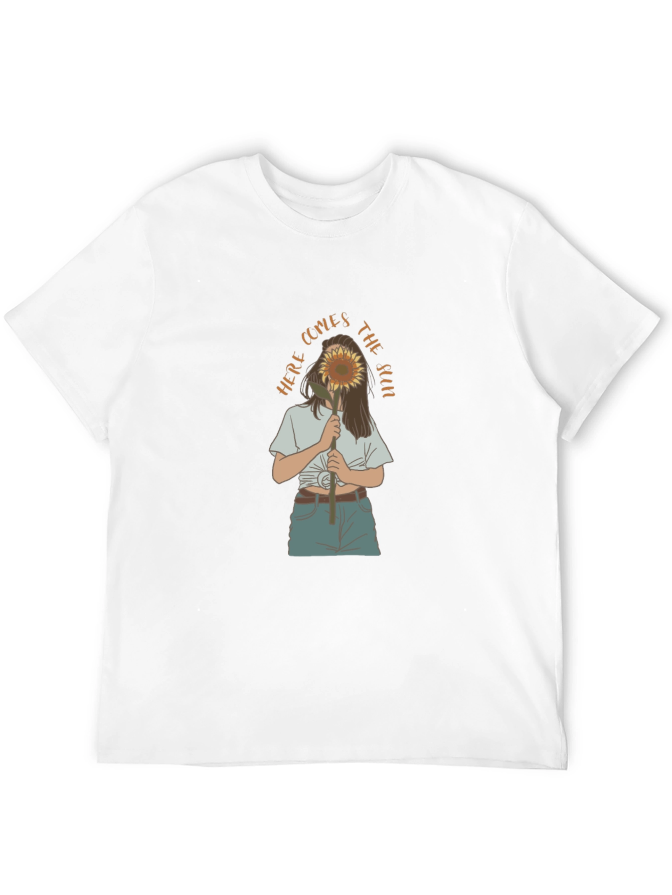 Sunflower Girl Graphic Tee - Black Unisex Shirt