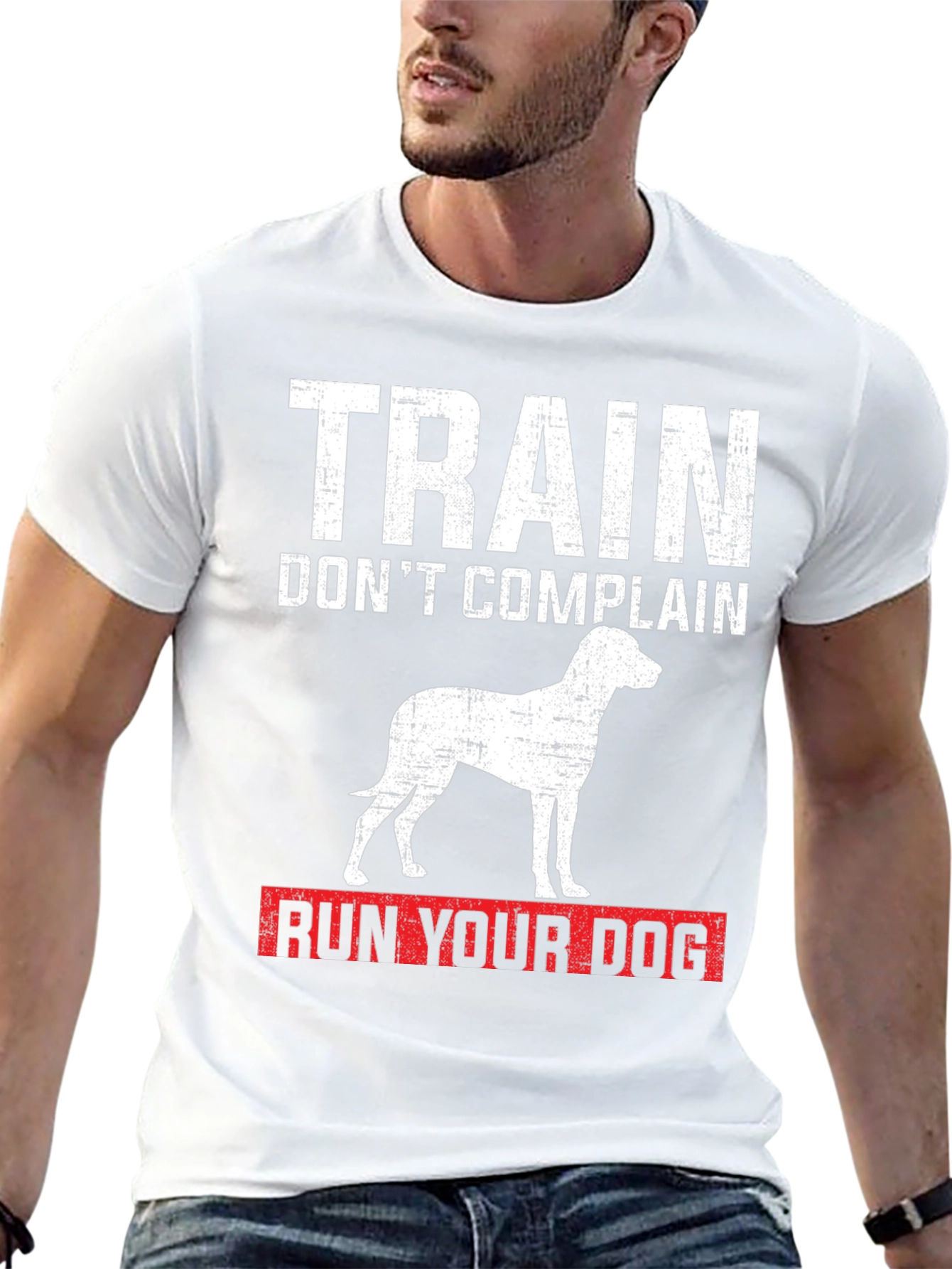 Train Dont Complain Dog T-Shirt