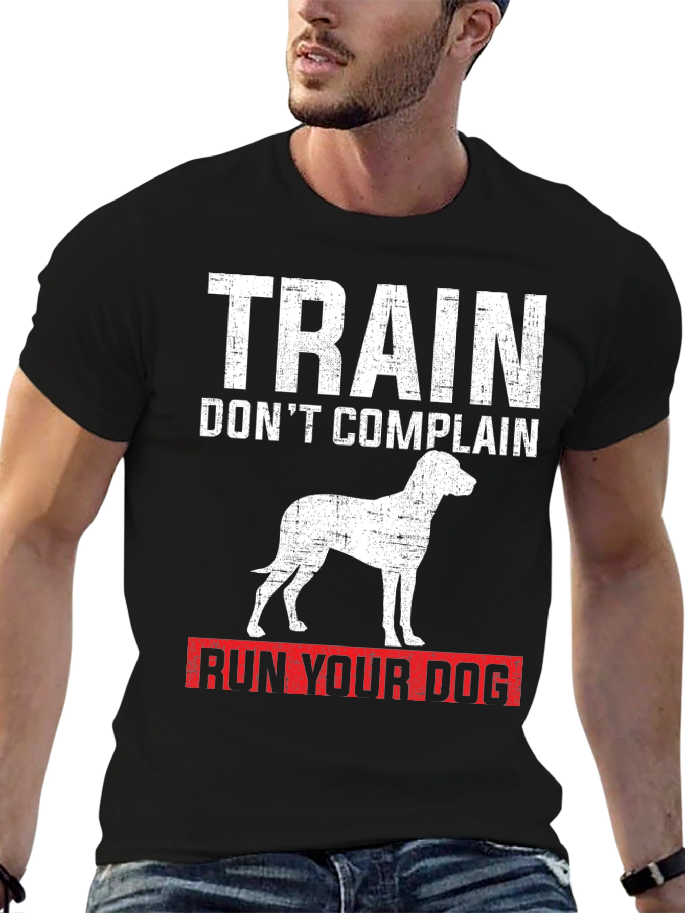 Train Dont Complain Dog T-Shirt