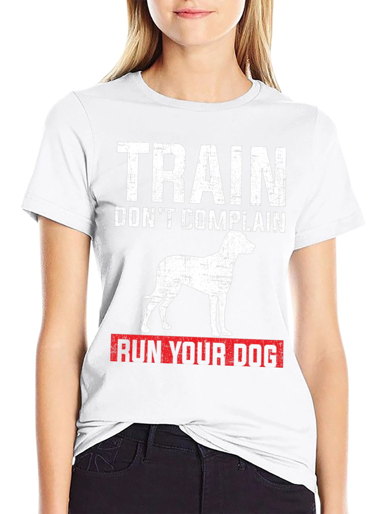 Train Dont Complain Dog T-Shirt