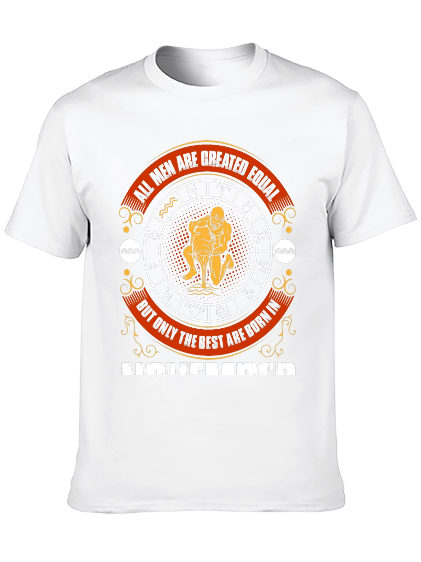 Aquarius Zodiac T-Shirt - All Men Are Created Equal