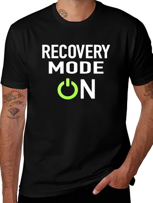 Recovery Mode On Black T-Shirt