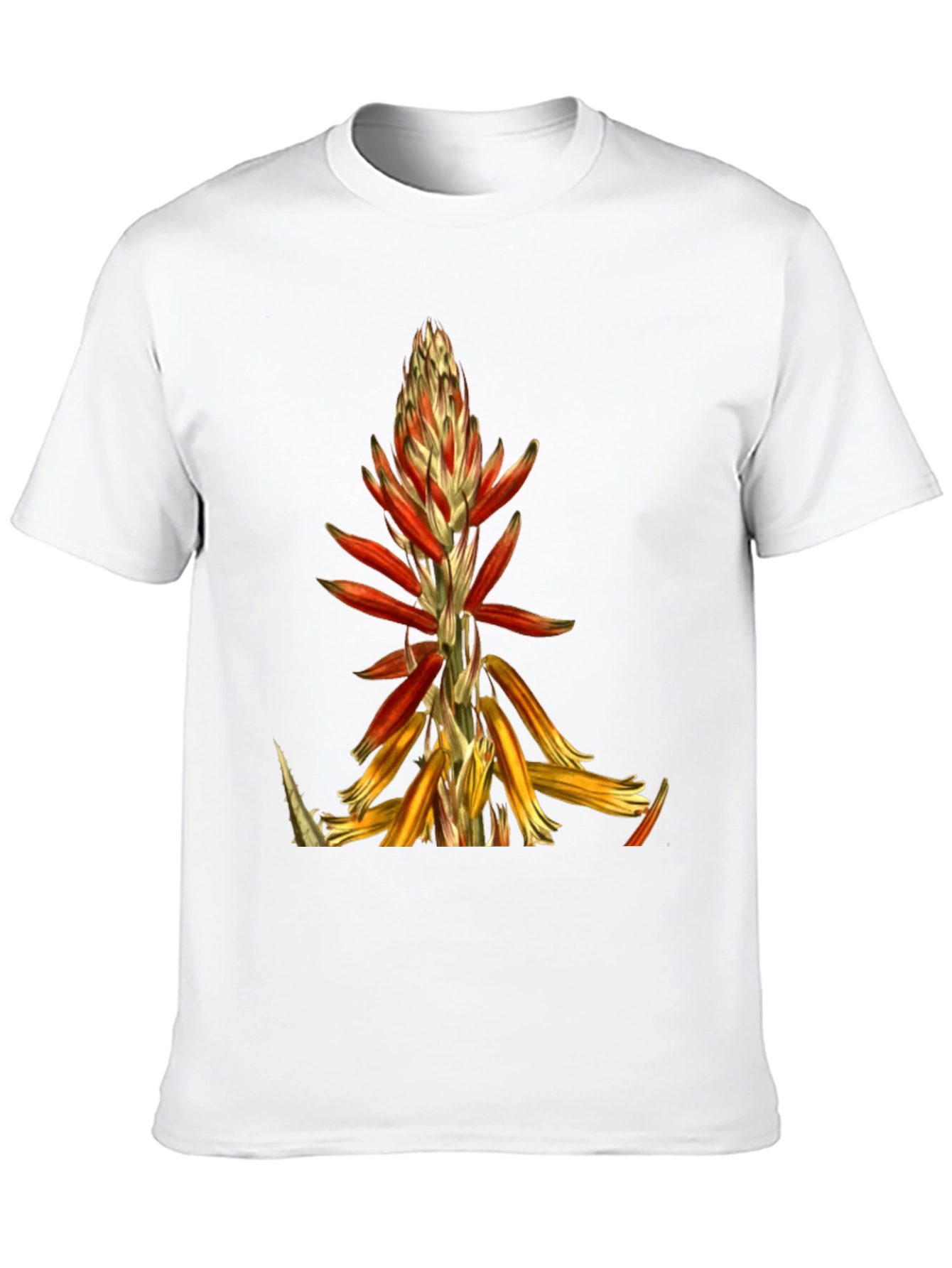 Floral Print Graphic Tee - Black T-Shirt
