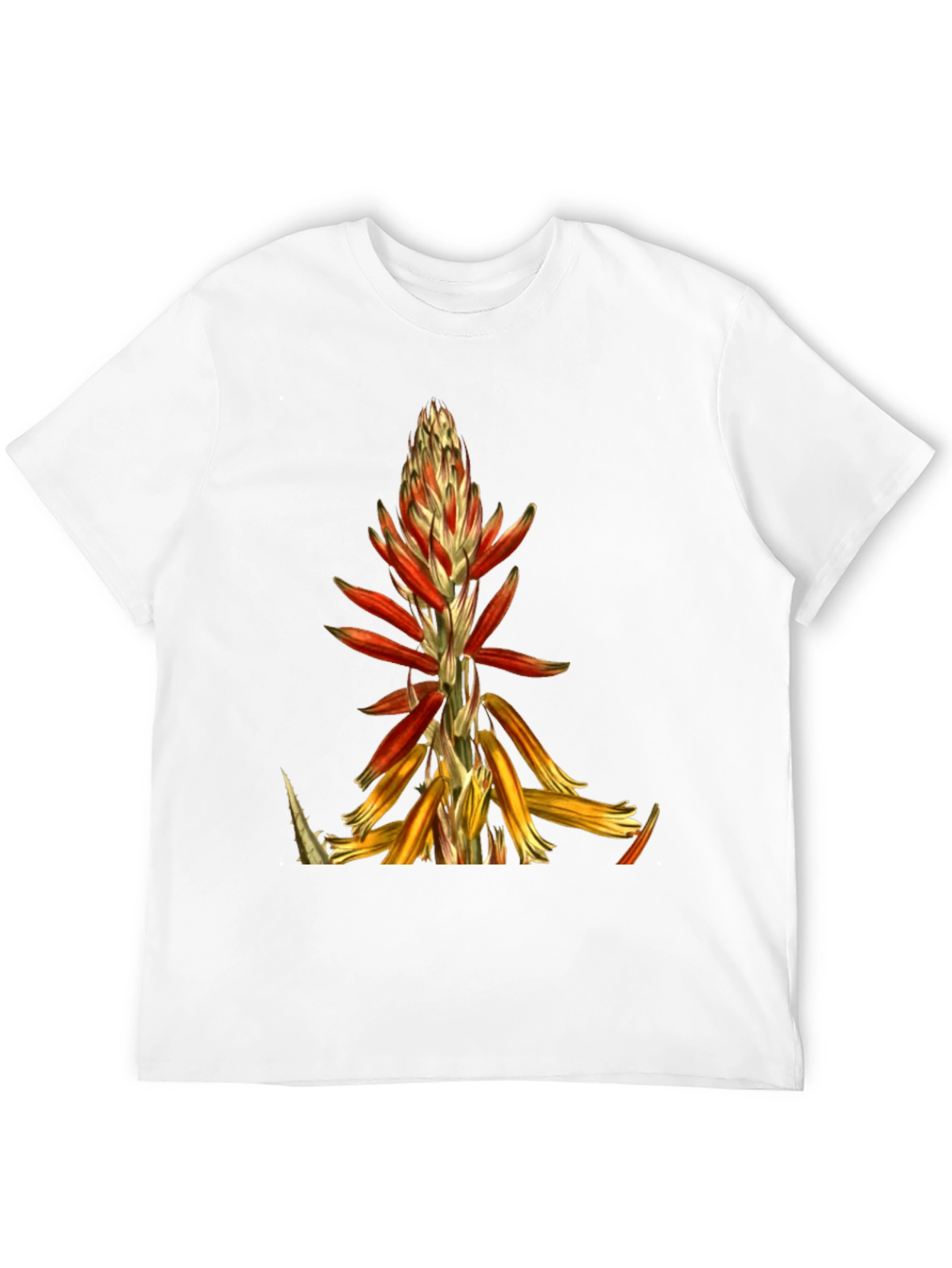 Floral Print Graphic Tee - Black T-Shirt