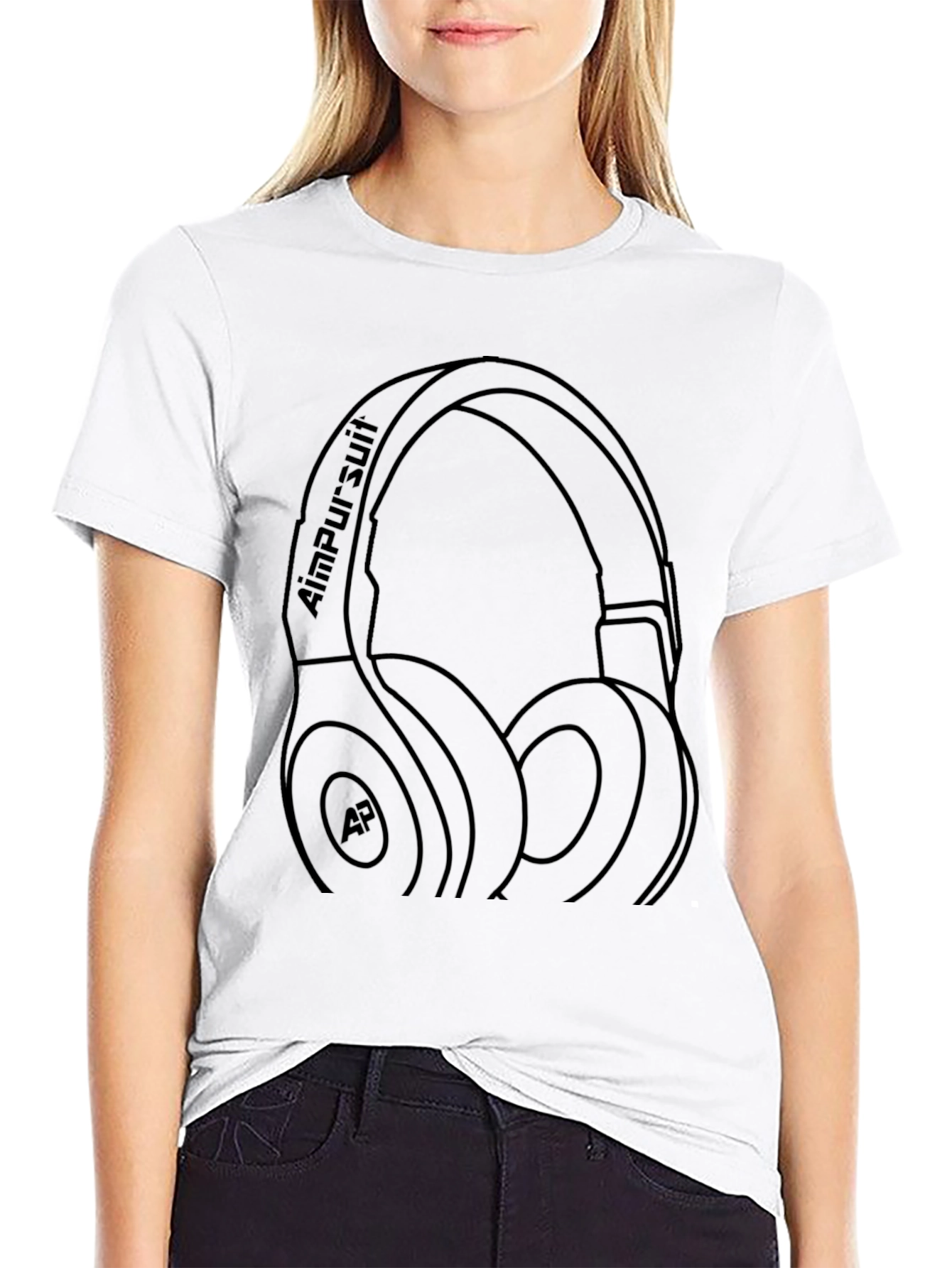 Aim Pursuit Headphone Graphic Tee - Black