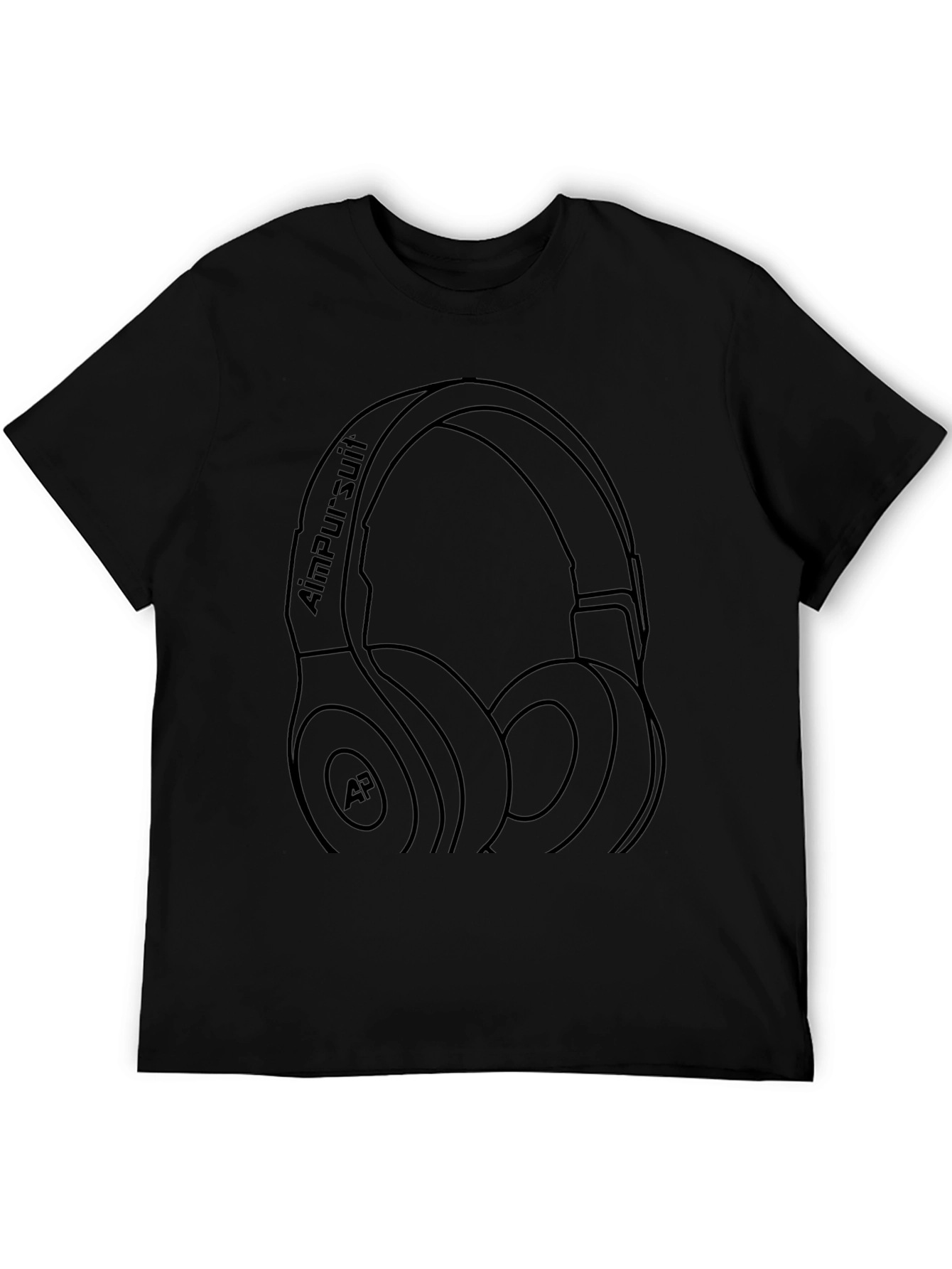 Aim Pursuit Headphone Graphic Tee - Black