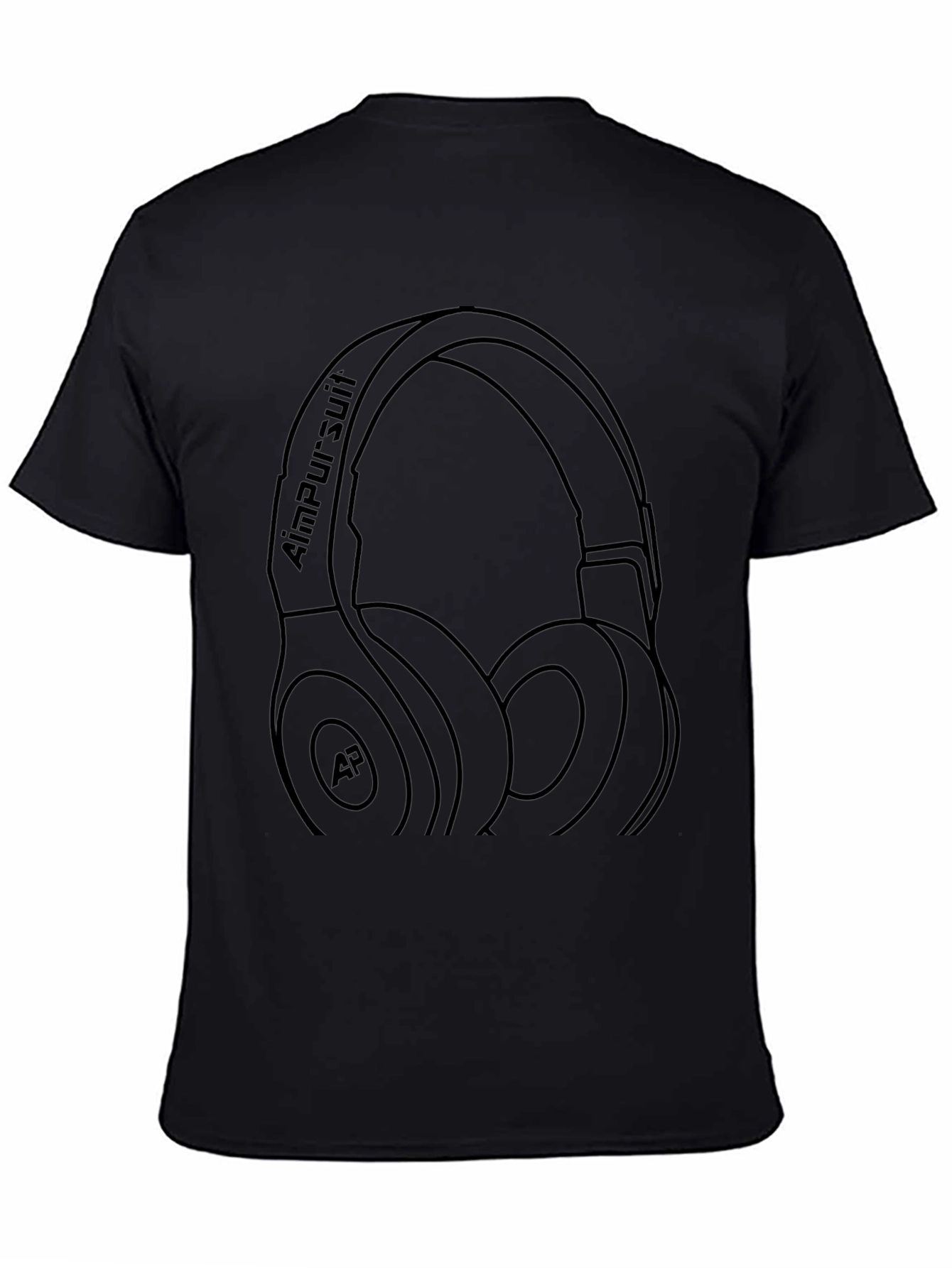 Aim Pursuit Headphone Graphic Tee - Black