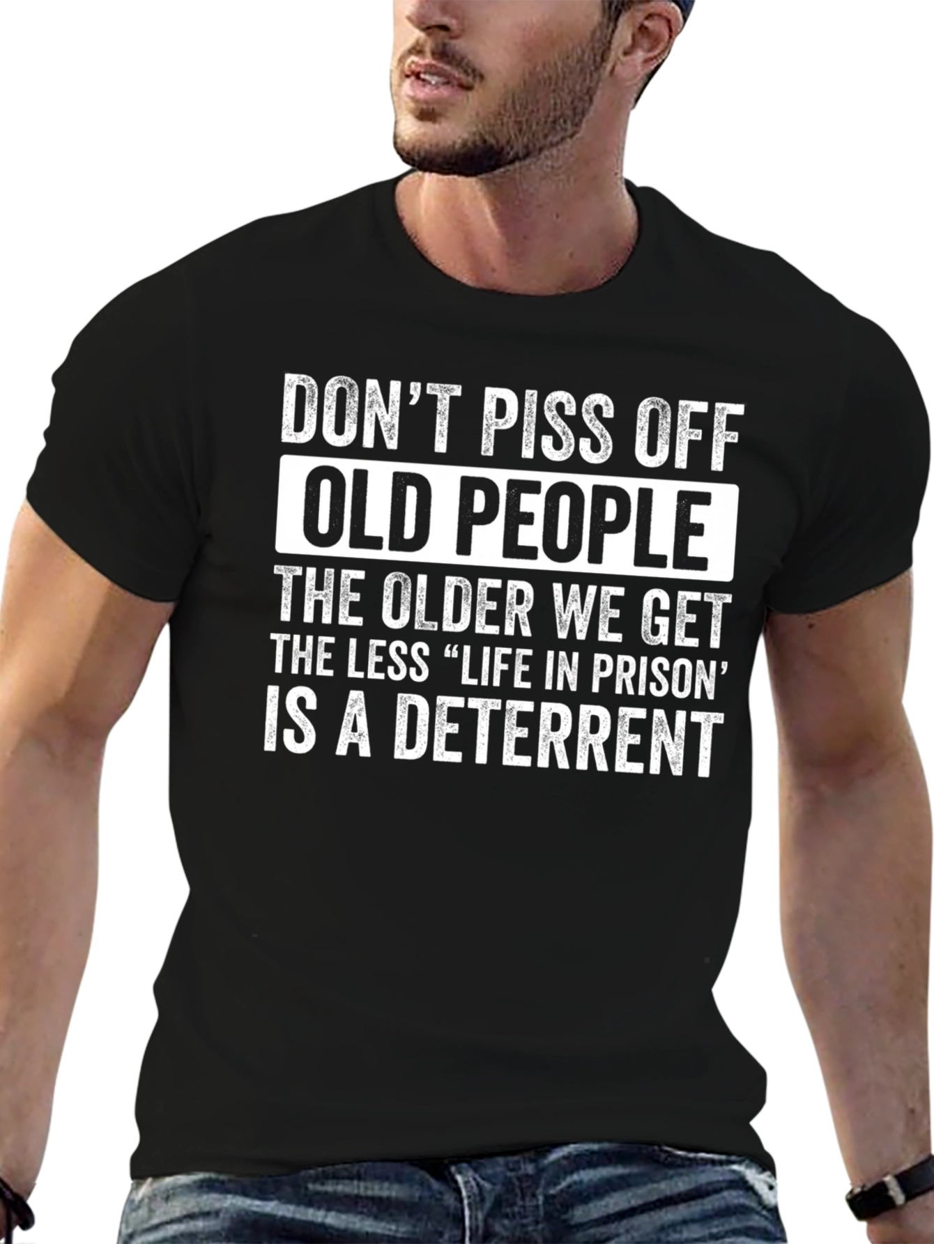 Funny Dont Piss Off Old People T-Shirt